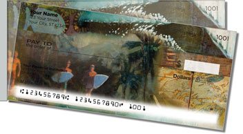 Tropical Shadow Box Side Tear Checks