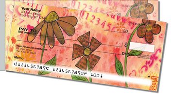 Rice Paper Flower Side Tear Personalized Checks