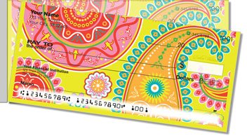 Boho Girl Side Tear Personalized Checks