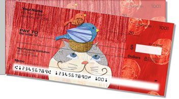 Fat Cat Side Tear Personalized Checks