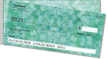 Cottage Garden Side Tear Personalized Checks