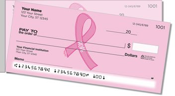 Reed Pink Ribbon Side Tear Checks