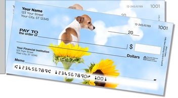 Pups in Bloom 1 Side Tear Checks