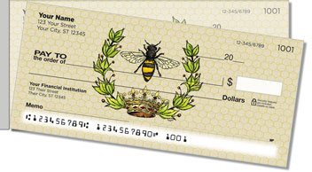 Queen Bee Side Tear Personalized Checks