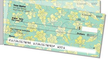 Narcissus Blooming Side Tear Personalized Checks