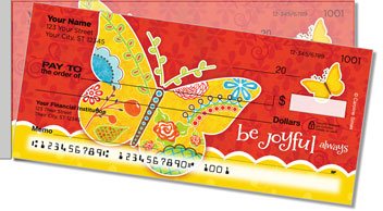 Be Joyful Side Tear Personalized Checks