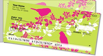 Bird on Branch Side Tear Personalized Checks