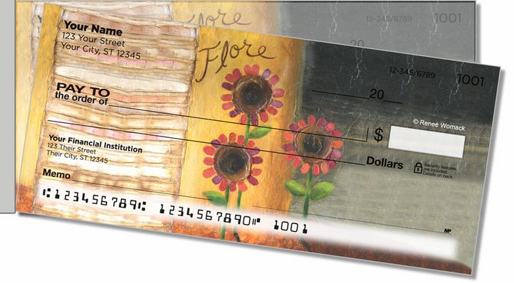 Womack Bloom Side Tear Personal Checks
