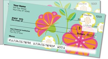 Modern Garden Side Tear Personalized Checks