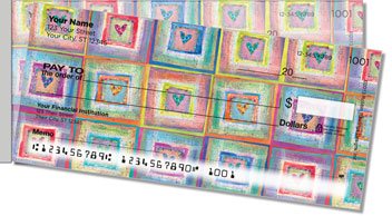 Patchwork Heart Side Tear Checks