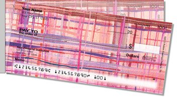 Patchwork Heart Side Tear Personalized Checks