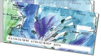 Fruits and Flowers Side Tear Personalized Checks