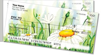 Daisy Field Side Tear Personalized Checks