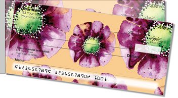 Violet Poppies Side Tear Checks