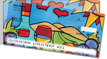 Divine Wine Side Tear Personalized Checks