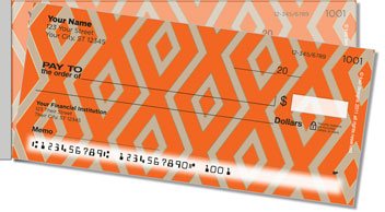 15 Diamond Row Side Tear Personalized Checks