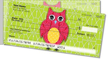 Puma Colorful Owls Side Tear Personalized Checks