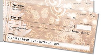 Soft Enchanted Lotus Side Tear Personalized Checks