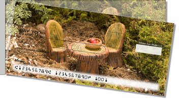 Woodland Fairy Side Tear Personalized Checks