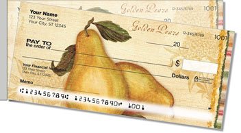 Vintage Fruit Side Tear Personalized Checks