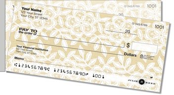 Lace Border Side Tear Checks