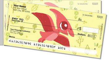 Dino Side Tear Personalized Checks