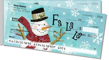 Zipkin Snowmen Side Tear Personalized Checks