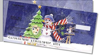 Snow Artist Side Tear Personalized Checks