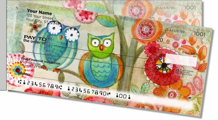 Zipkin Tree of Life Side Tear Personal Checks