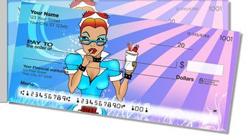Sassy Girl Side Tear Personalized Checks