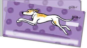 Greyhound Side Tear Personalized Checks