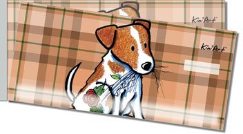 Jack Russell Terrier Side Tear Personalized Checks