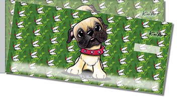 Pug Series Side Tear Personalized Checks