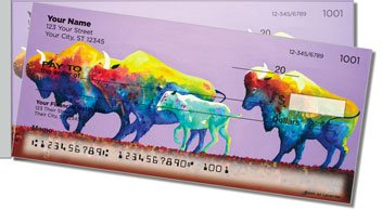 Bison Side Tear Personalized Checks