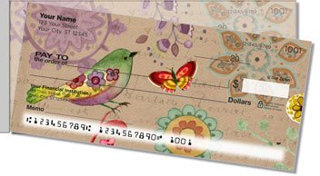 Bohemian Chic Side Tear Personalized Checks
