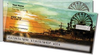 Sunset Scene Side Tear Personalized Checks