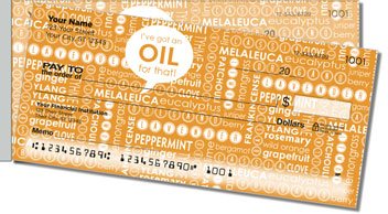 Essential Oils Side Tear Personalized Checks