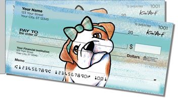 Bulldog Series Side Tear Personalized Checks