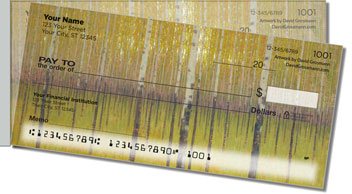 Poetic Landscape Side Tear Personalized Checks