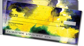 Abstract 4 Side Tear Personalized Checks
