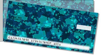 Water Camo Side Tear Personalized Checks