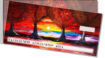 Sunset Serenade Side Tear Personalized Checks