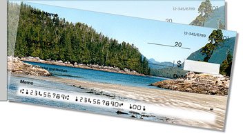 Mountain Water Side Tear Personalized Checks
