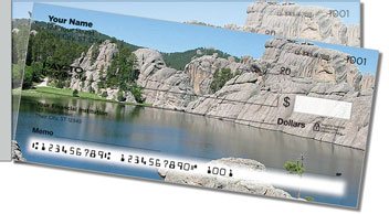 Scenic Mountain Side Tear Personalized Checks