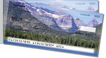 Rocky Mountains Side Tear Personalized Checks