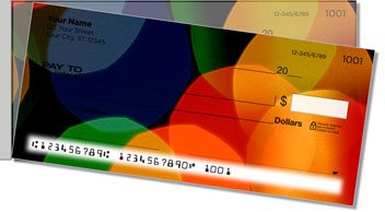 Colorful Light Side Tear Personalized Checks