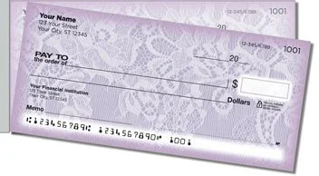 Lace Side Tear Personalized Checks
