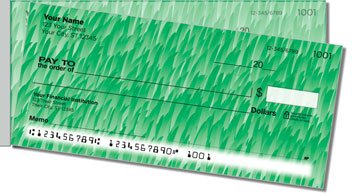 Grass Side Tear Personalized Checks