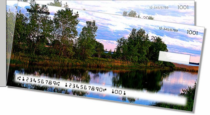 Tranquil Water Side Tear Personal Checks