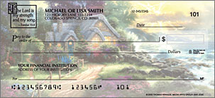 Serenity by Thomas Kinkade with Bible verse Art Checks